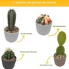 Nopalia® kit cactus prémium - mini kit à faire pousser