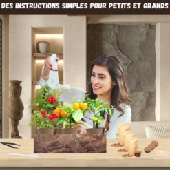 Nopalia® kit tomates cerises bio – mini potager intérieur - culture facile & diy