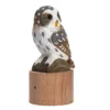 Oiseau détecteur de mouvement en bois Chouette