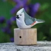 Oiseau détecteur de mouvement en bois Oiseau