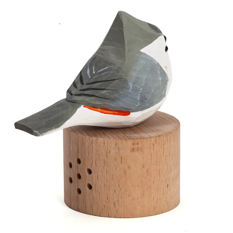 Oiseau détecteur de mouvement en bois Oiseau