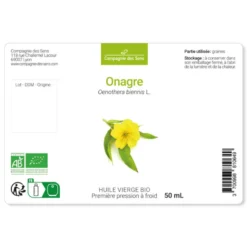 Onagre - huile végétale bio 50ml