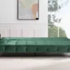 Ontario canapé 3 places velours vert