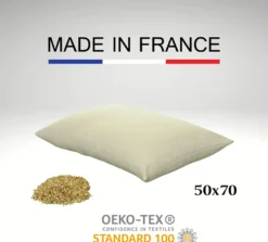 Oreiller en balles d'épeautre bio 50x70