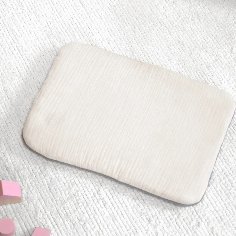 Oreiller plat en gaze de coton jeanne