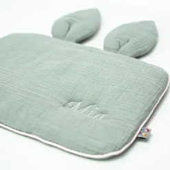 Oreiller plat lapin gaze de coton
