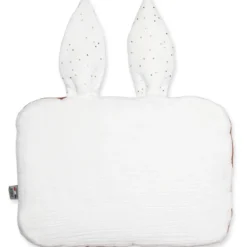 Oreiller plat lapin gaze de coton