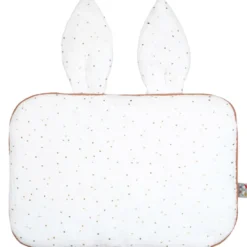 Oreiller plat lapin gaze de coton
