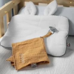 Oreiller plat lapin gaze de coton