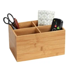 Organisateur à maquillage en bambou