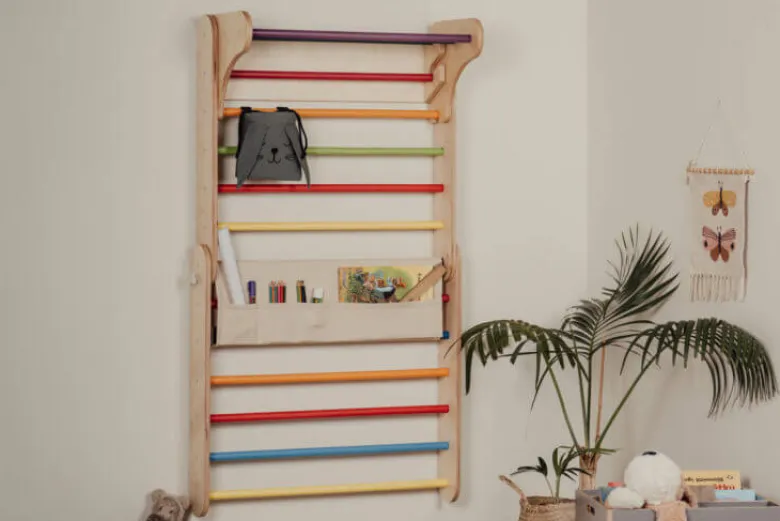 Organisateur pour mur suédois gris Gris