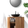 Orma - petit meuble salle de bain en bois de teck 1 porte