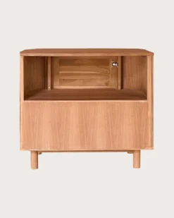 Orma - petit meuble salle de bain en bois de teck 1 porte