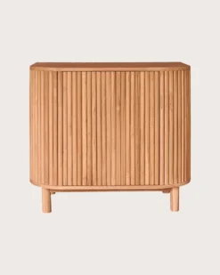 Orma - petit meuble salle de bain en bois de teck 1 porte