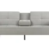 Oslo canapé convertible 3 places en tissu gris