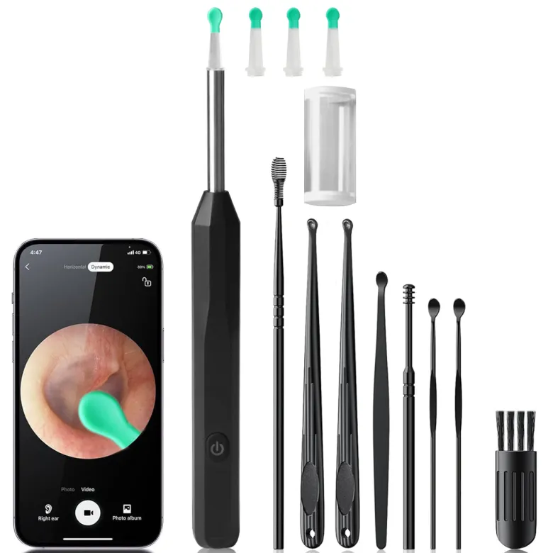 Otoscope oreille 1080p hd wifi nettoyage oreille