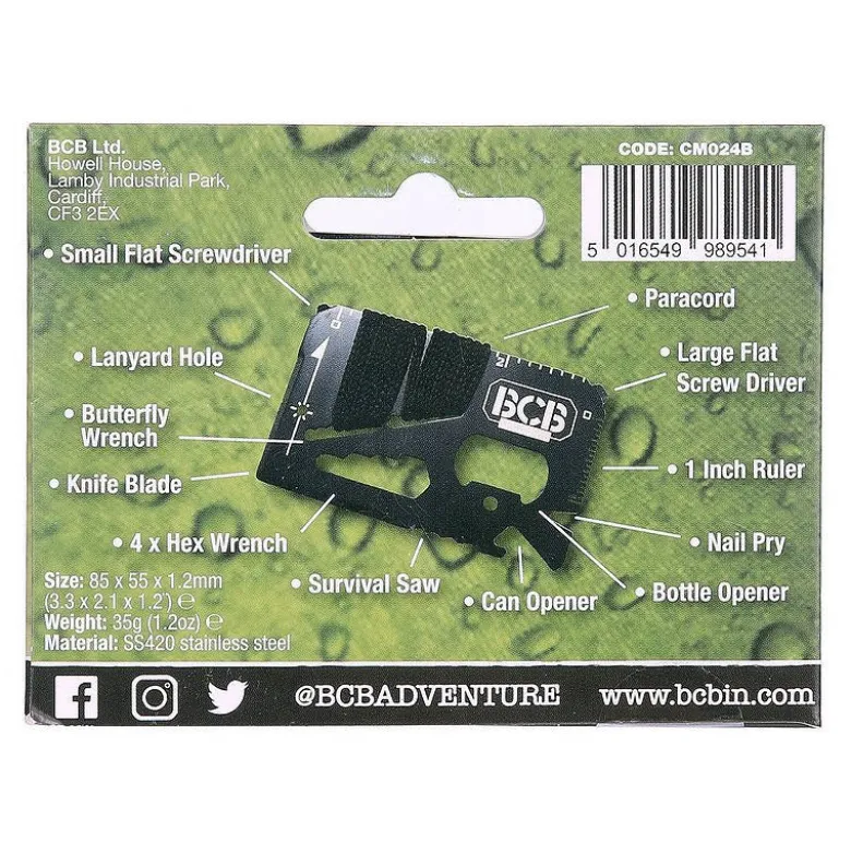 Outil de survie de poche bcb pocket survival tool