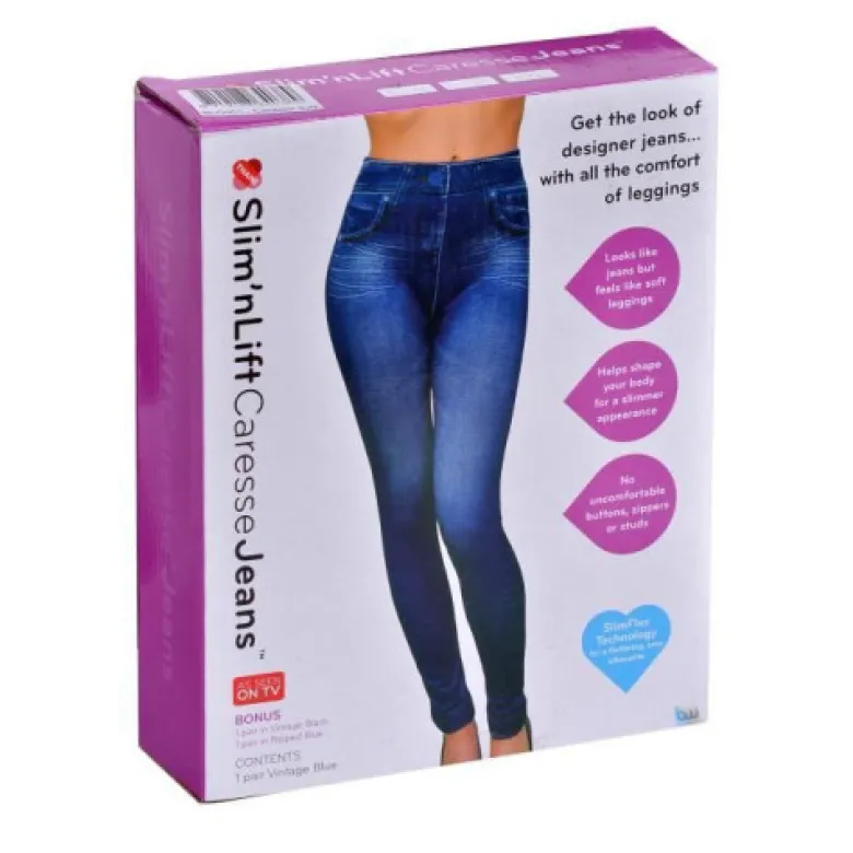 Pack de 3 jeans leggings caresse taille