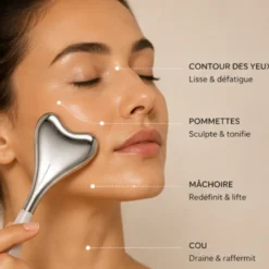 Pack fraîcheur visage & corps : masque gel, caudale & gua sha jade