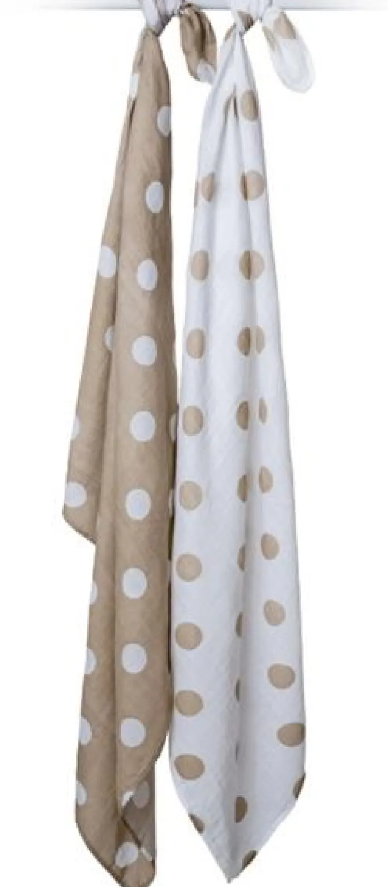 Pack 2 langes - pois taupes