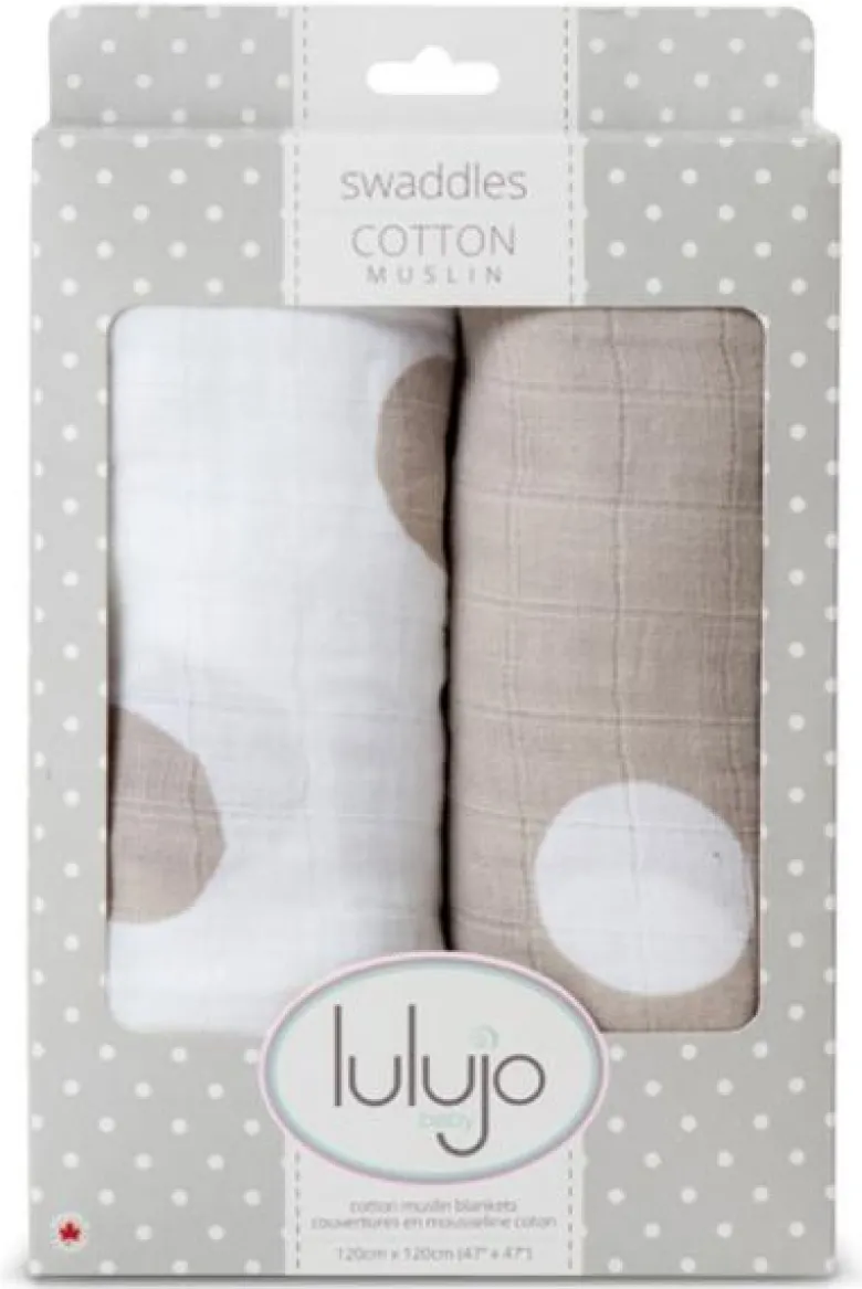 Pack 2 langes - pois taupes