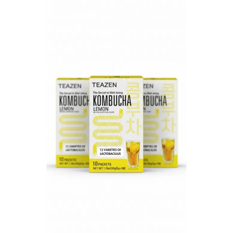 Pack mensuel kombucha lemon : 3 boites teazen tz-pkolmnx3