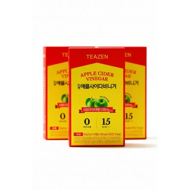 Pack mensuel vinaigre de cidre : 3 boites teazen tz-pacvrx3