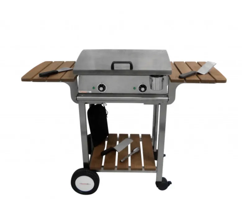 Pack plancha lux600 inox chariot elysee