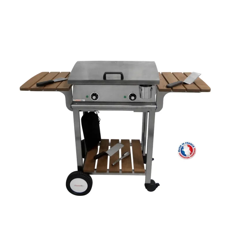 Pack plancha lux600 inox chariot elysee