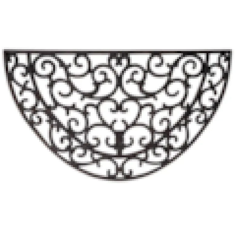 Paillasson tapis caoutchouc demi-lune - 68 x 40 cm - esschert design