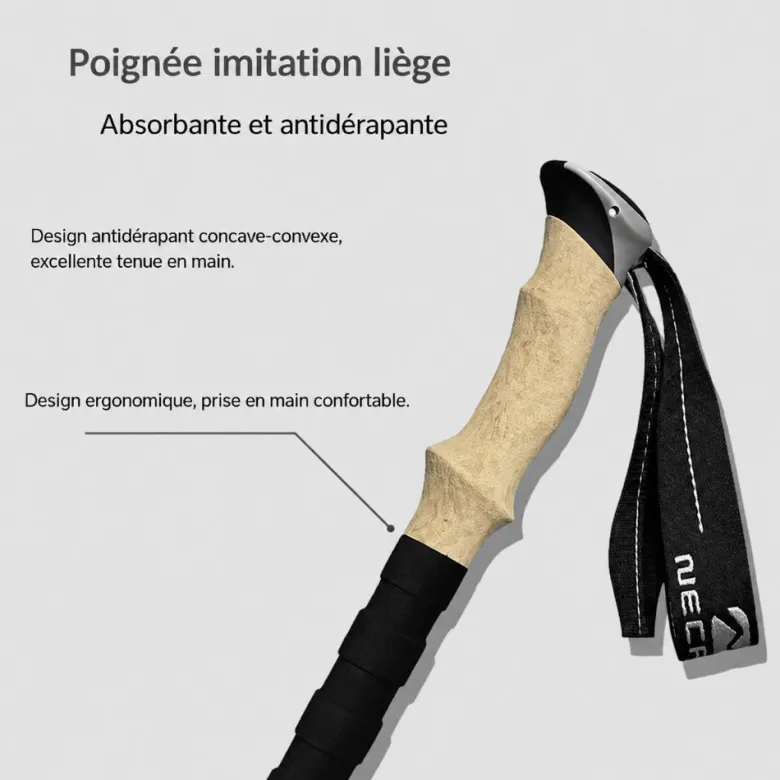 Paire de bâtons de marche voxor Rouge