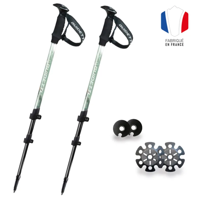 Paire de bâtons de randonnée télescopiques Altitude Guidetti