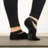 2 paires chaussettes antidérapantes yoga Noir