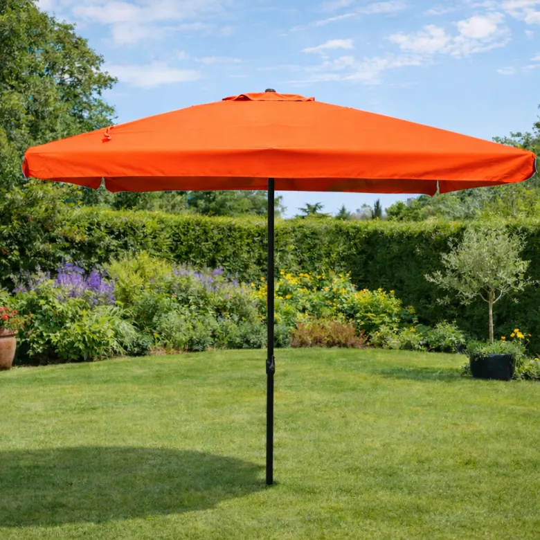 Palerme parasol terracotta carré 295 x 295 m