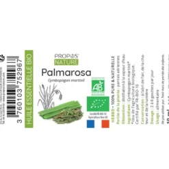Palmarosa bio - huile essentielle