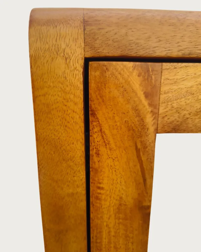Palo - colonne à suspendre avec miroir en bois massif de manguier