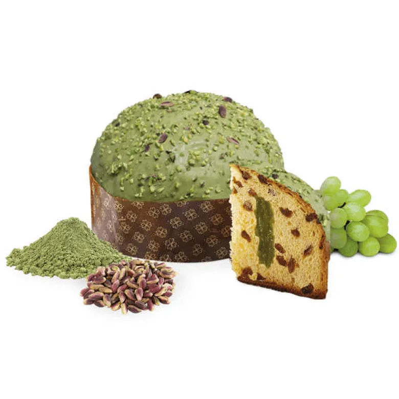 Panettone artisanal à la pistache et au matcha loison
