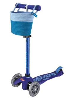 Panier bleu pour trottinette