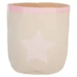 Panier de rangement canvas - rose