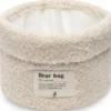 Panier de toilette boucle naturel (14 x 18 cm)