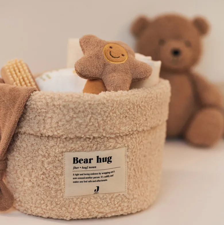 Panier de toilette boucle naturel (14 x 18 cm)