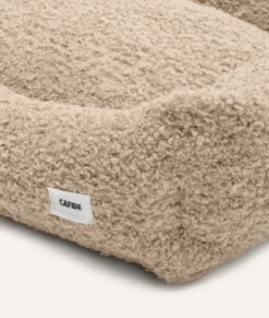 Panier en effet bouclette l - beige