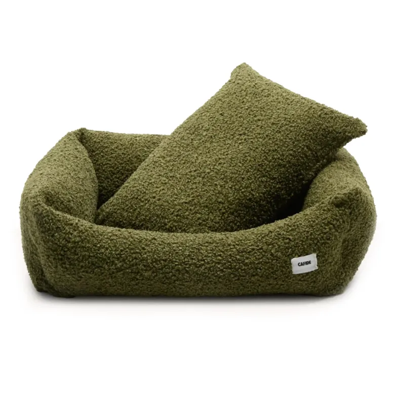 Panier en effet bouclette l - vert