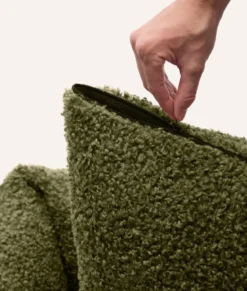 Panier en effet bouclette l - vert