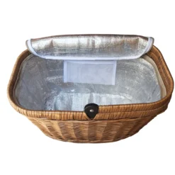 Panier glacière en osier chantilly lin