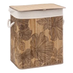 Panier à linge bambou blackflora
