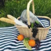 Panier osier glacière chantilly marine