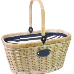 Panier osier glacière chantilly marine