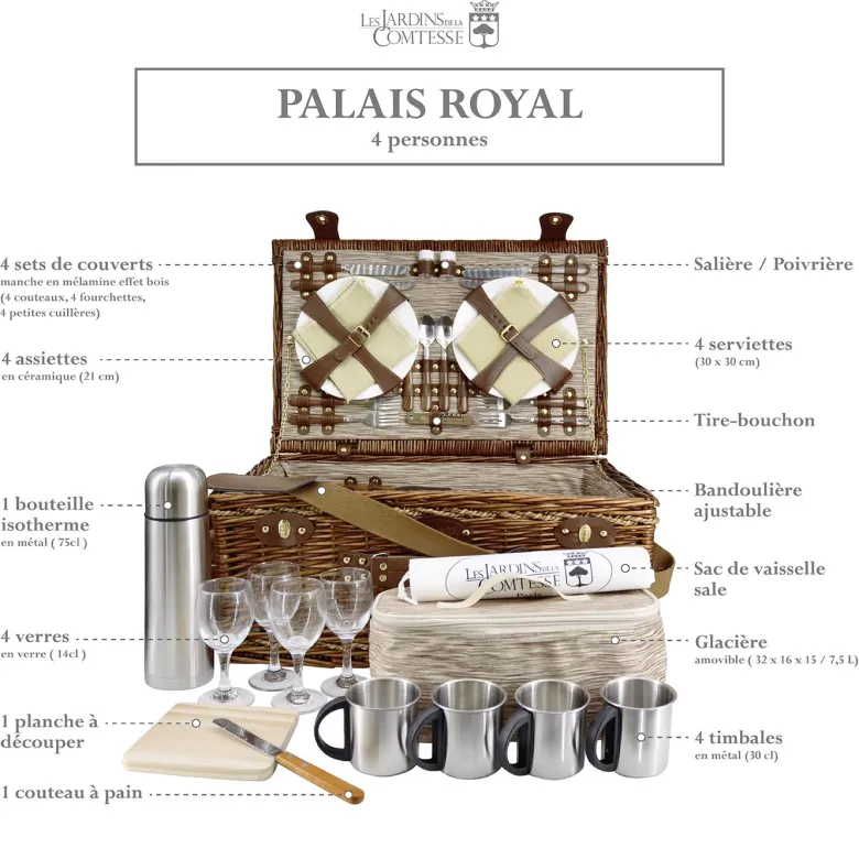 Panier pique-nique palais royal 4 pers.