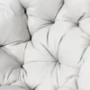 Papasan fauteuil effet rotin avec coussin